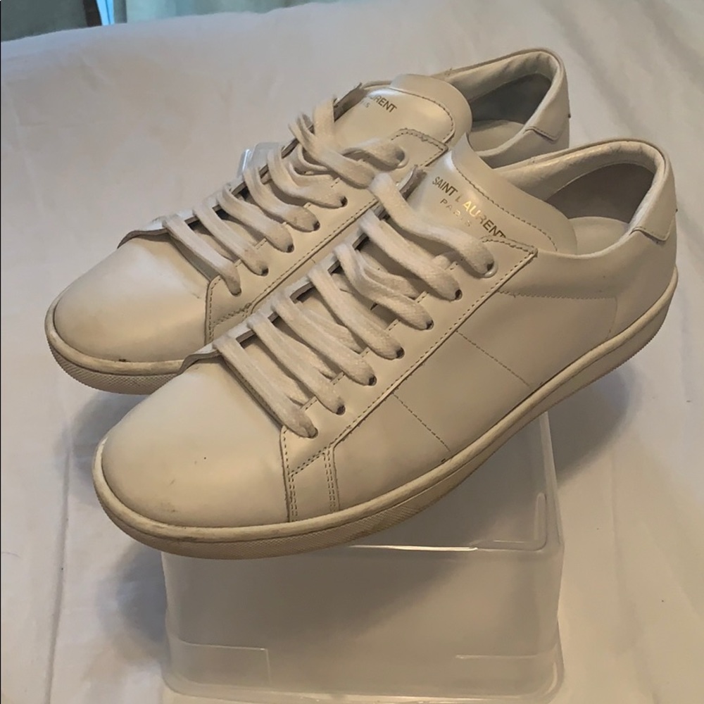 Saint Laurent Court Classic Leather Sneakers